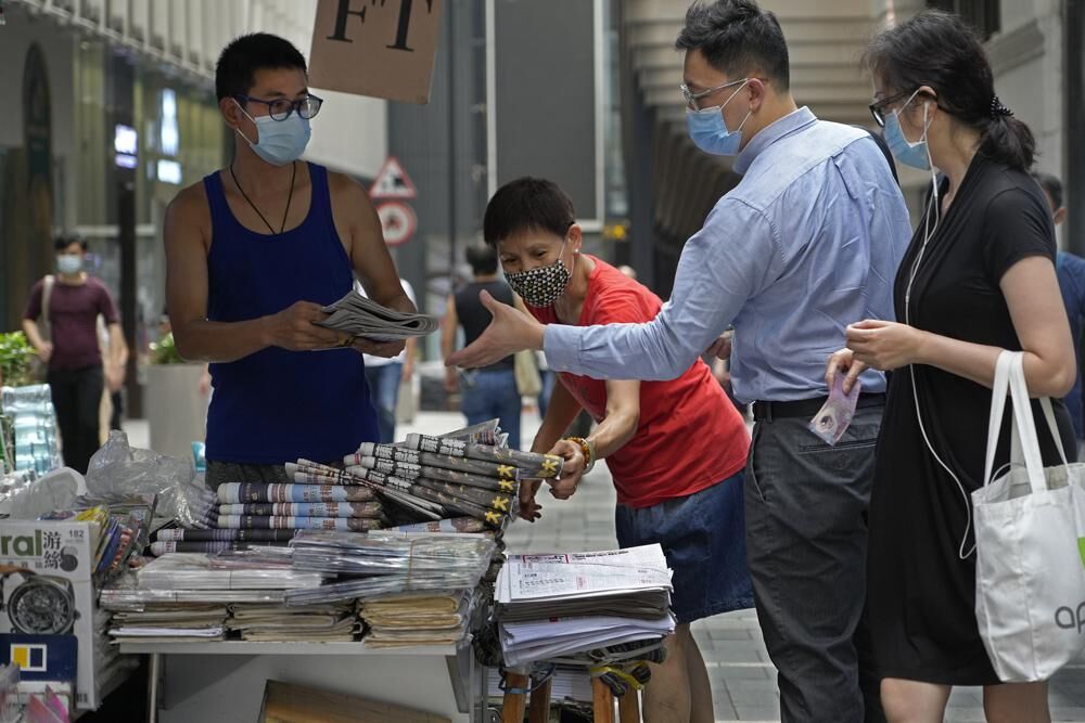 Apple Daily sales in Hong Kong